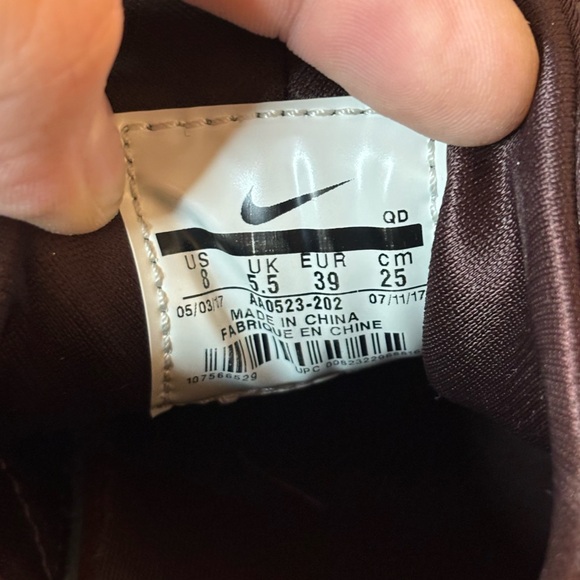 Nike Air Huarache Run Metallic Mahogany Athletic Shoes Size Women’s 8 - Picture 12 of 12